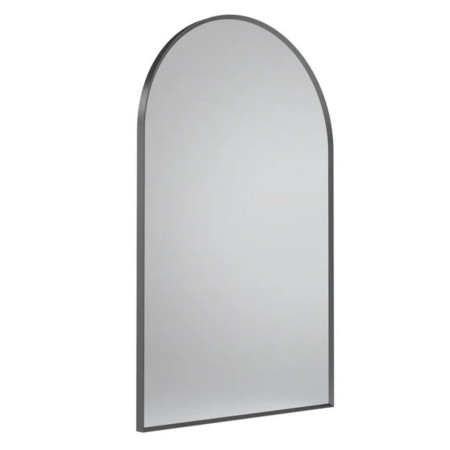 Tavistock Verge Arched Bathroom Mirror in Gunmetal