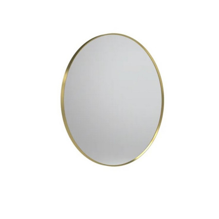 Tavistock Verge Framed Circular 600mm Brushed Brass Bathroom Mirror