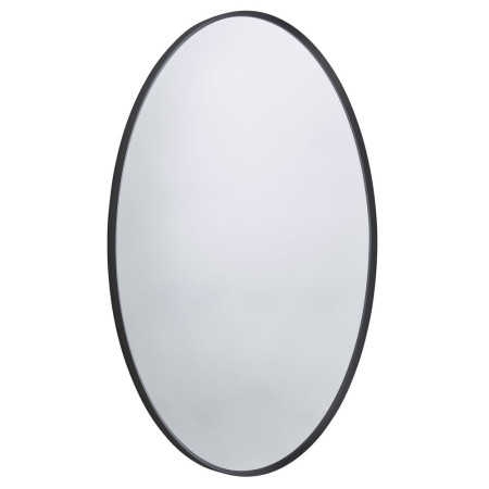 Tavistock Verge Framed Oval Black Bathroom Mirror