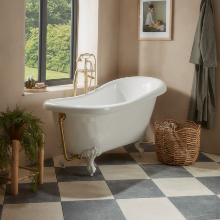 DC17012 Tavistock Vitoria 1500mm Single Ended Slipper Bath Lifestyle