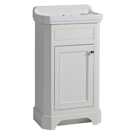 Tavistock Vitoria 500mm Cloakroom Unit in Linen White with Basin