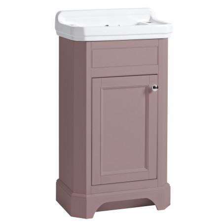 VT50FSP/DB850CLS Tavistock Vitoria 500mm Cloakroom Vanity Unit with Basin in Suede Pink
