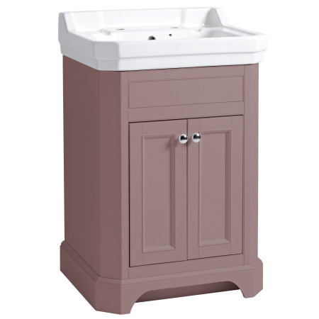 Tavistock Vitoria 600mm Freestanding Vanity Unit with Basin in Suede Pink