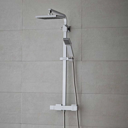 Tavistock Zone Dual Function Bar Valve Shower System Room Setting
