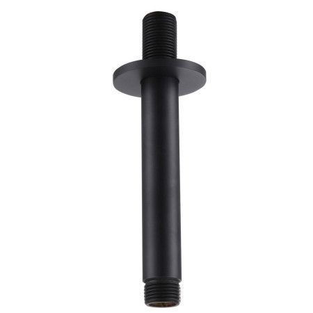 Vantara Stellar 120mm Round Ceiling Mounted Shower Arm in Black