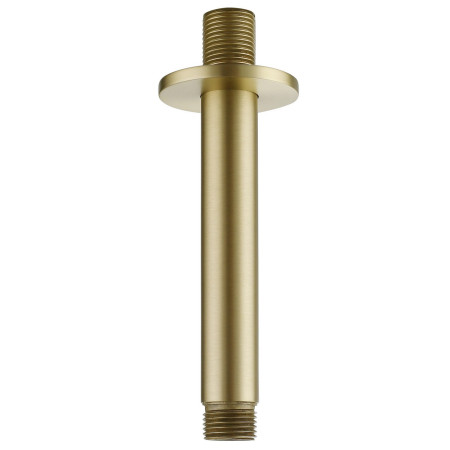 Vantara Stellar 120mm Round Ceiling Mounted Shower Arm in Brushed Brass