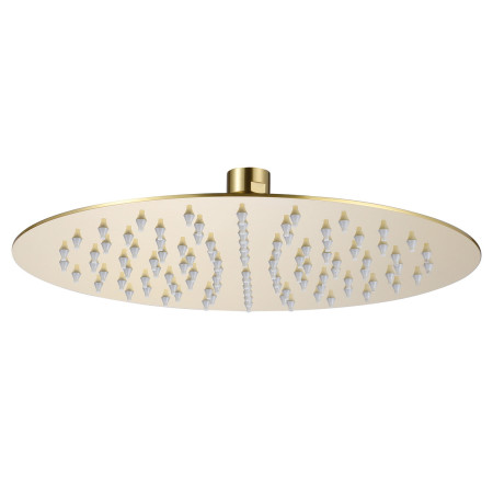 Vantara Stellar 250mm Round Fixed Shower Head in Brushed Brass