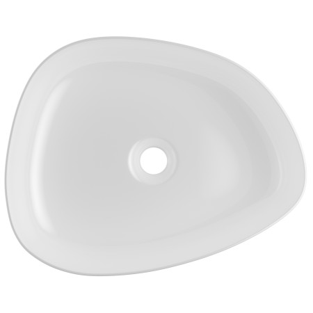 VAPHO38W Vantara Phobos 500mm White Countertop Basin Top View Cut Out