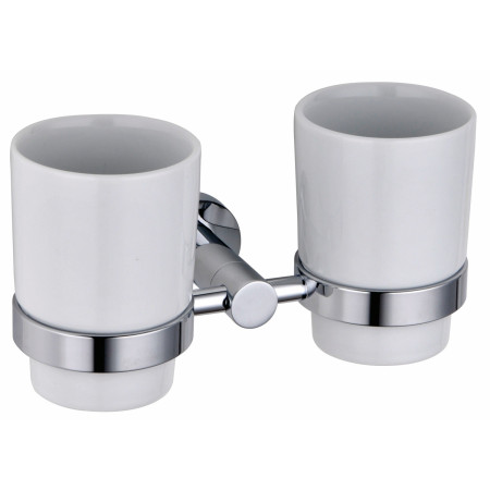 Vantara Spark Double Tumbler and Holder in Chrome
