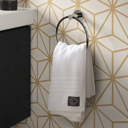 VASPK2C Vantara Spark Towel Ring in Chrome Lifestyle