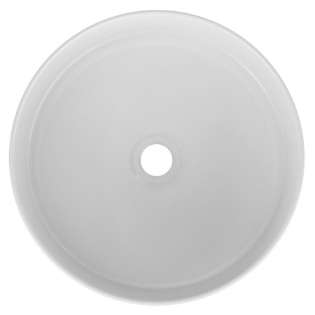 VACAL36W Vantara Callisto 365mm White Patterned Countertop Basin Top View