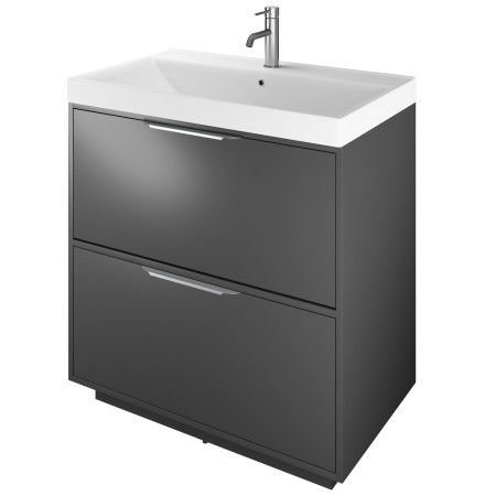 Vantara Active 800mm Freestanding Vanity Unit and Basin in Dark Grey