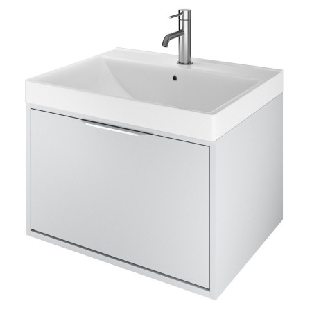 Vantara Active Wall Hung 600mm Vanity Unit and Basin in Light Grey