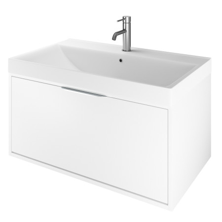 Vantara Active Wall Hung 800mm Vanity Unit and Basin in White