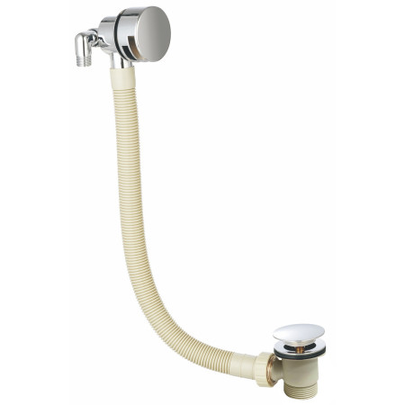 Vantara Chrome Overflow Bath Filler with Sprung Waste Plug