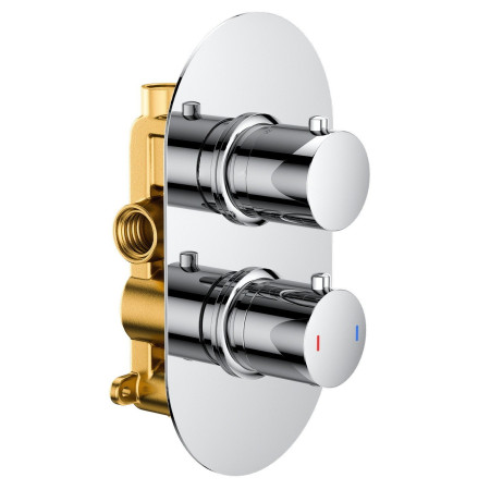 Vantara Stellar Concealed Lozenge Single Outlet Chrome Shower Valve