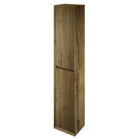 Vantara Leon 300mm Wall Hung Tall Unit in Tobacco Oak