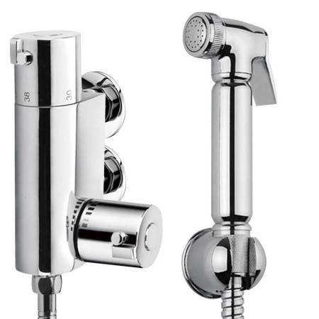 Vantara Hydra Douche Spray Kit with Thermostatic Mixer Valve in Chrome