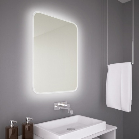 VAORI68 Vantara Orion 600 x 800mm Illuminated Bathroom Mirror Lifestyle