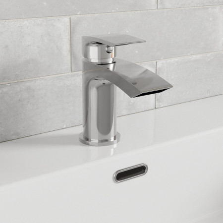 VANEB01C Vantara Nebula Mini Mono Basin Mixer with Waste in Chrome Lifestyle