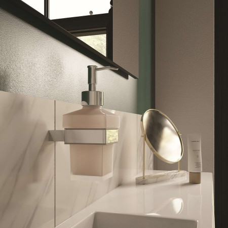 VAZEN9C Vantara Zenith Wall Mounted Soap Dispenser in Chrome Lifestyle