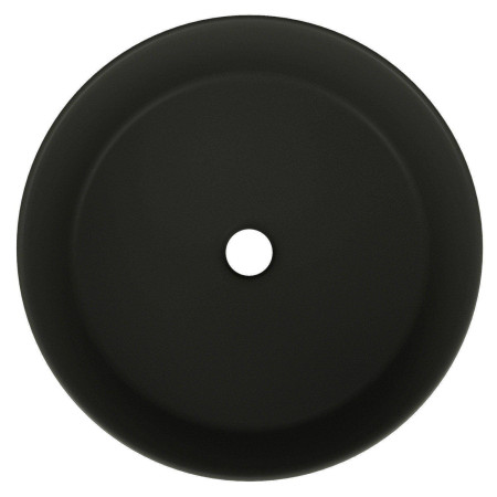 VAMN38MB Vantara Moon 360mm Matt Black Countertop Basin Top View Cut Out