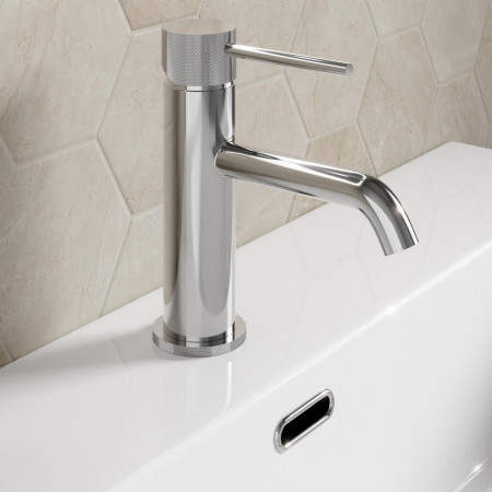VACMT02C Vantara CometMono Basin Mixer with Waste in Chrome Lifestyle