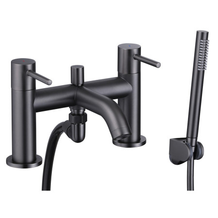 Vantara Fortune Bath Shower Mixer in Gunmetal Grey
