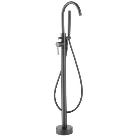 Vantara Fortune Floorstanding Bath Shower Mixer in Gunmetal Grey
