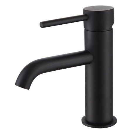 Vantara Fortune Mini Mono Basin Mixer with Waste in Black