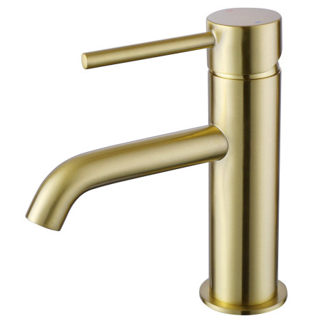 Vantara Fortune Mono Basin Mixer with Waste in Brushed Brass