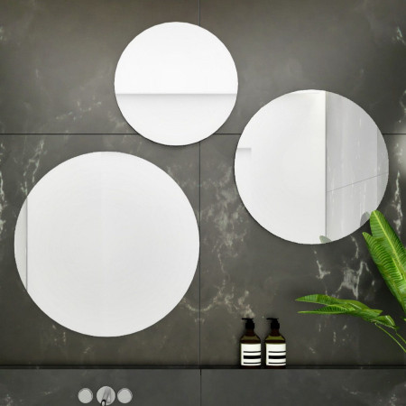 VARND60 Vantara Round 600mm Non Illuminated Bathroom Mirror Lifestyle