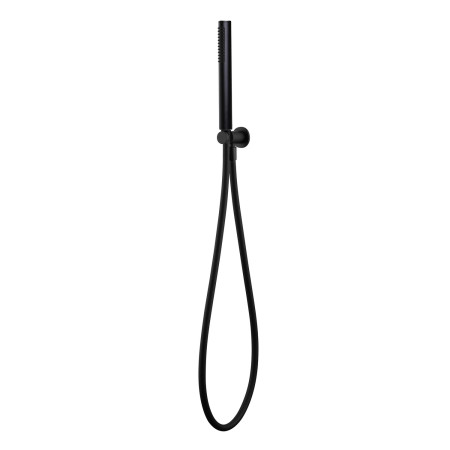 Vantara Round Shower Handset and Wall Bracket in Black