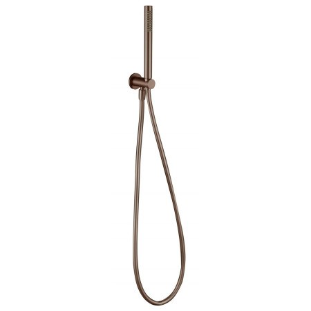 Vantara Round Shower Handset and Wall Bracket in Brushed Bronze