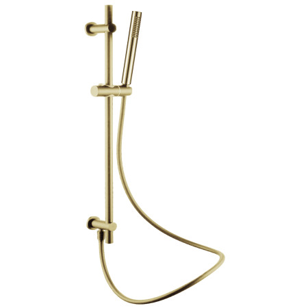 Vantara Stellar Shower Slider Rail Kit with Pencil Handset in Brushed Brass