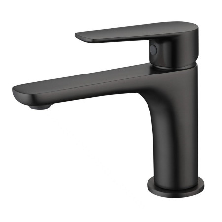 Vantara Step Mono Basin Mixer with Waste in Black