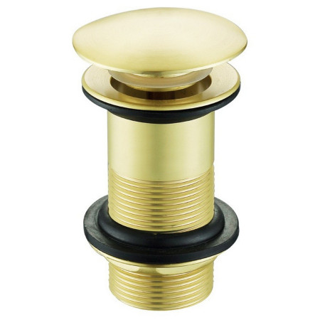 Vantara Unslotted Sprung Basin Waste in Brushed Brass