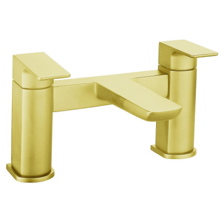 Vantara Warp Bath Filler in Brushed Brass
