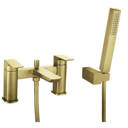 Vantara Warp Bath Shower Mixer in Brushed Brass