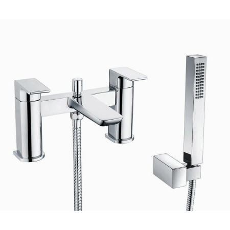 Vantara Warp Bath Shower Mixer in Chrome