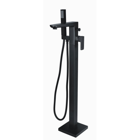 Vantara Warp Freestanding Bath Shower Mixer in Black