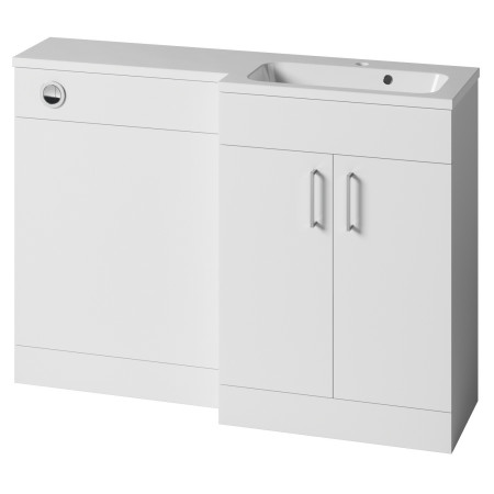 Vantara Order 1200mm Right Hand Combination Unit and Basin in Gloss White