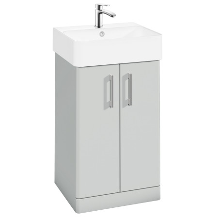 Vantara Order 500mm Floorstanding Vanity Unit and Basin in Light Matt Grey