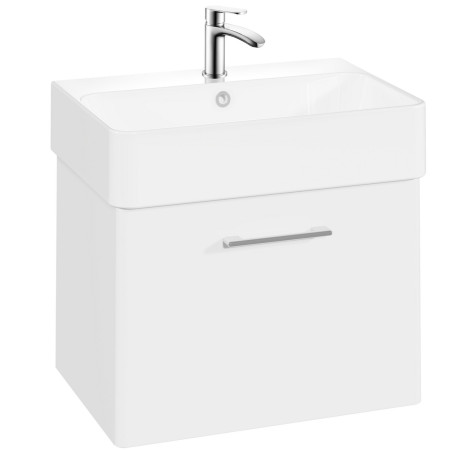 Vantara Order 600mm Wall Hung Vanity Unit and Basin in Gloss White