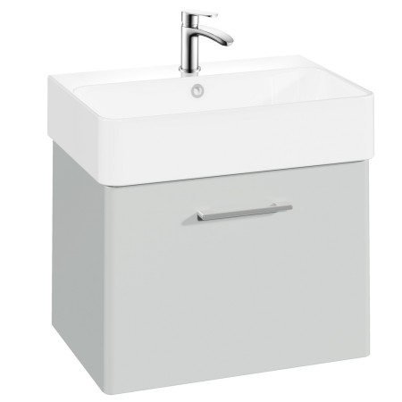 Vantara Order 600mm Wall Hung Vanity Unit and Basin in Light Matt Grey