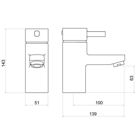 TT602 Trisen Arden Chrome Mono Basin Mixer Line