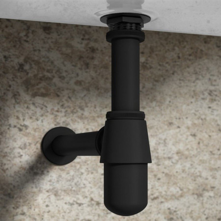 TW008 Trisen Basin Bottle Trap in Black Lifestyle