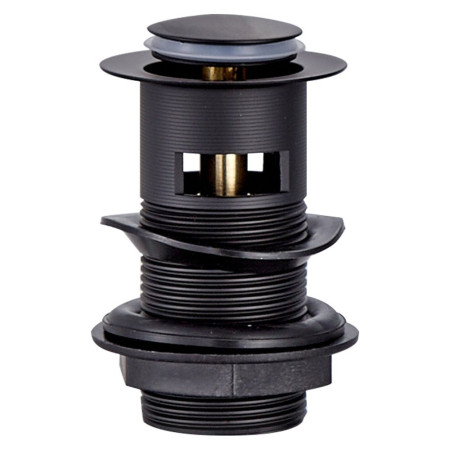 Trisen Black Slotted Click Clack Basin Waste