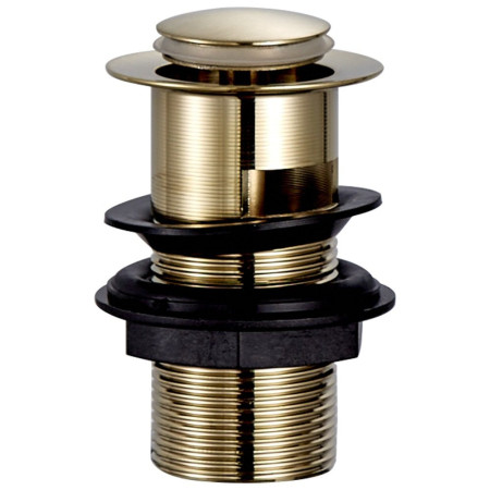 Trisen Brushed Brass Slotted Click Clack Basin Waste