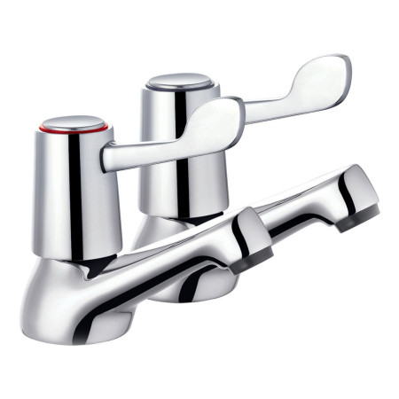 Trisen Chrome Two Lever Basin Taps